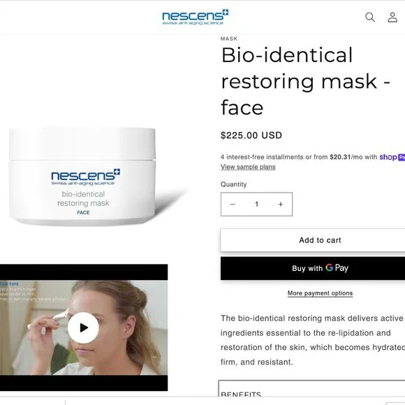 $175 value Nescens swiss anti-aging science anti-aging luxe set - Picture 6 of 7